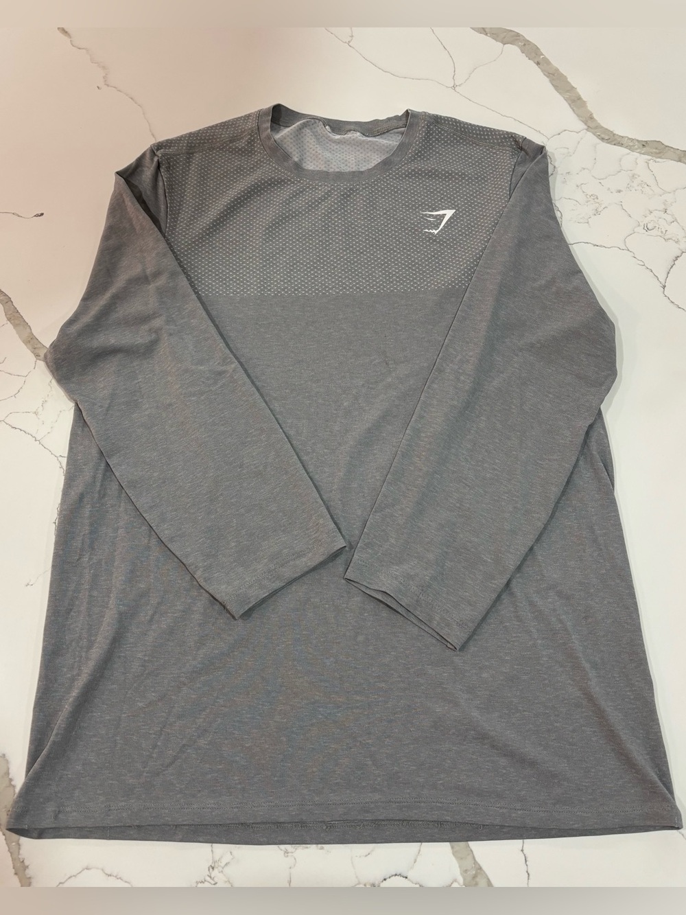 Gymshark Men’s Long Sleeve Seamless Crew - Gray